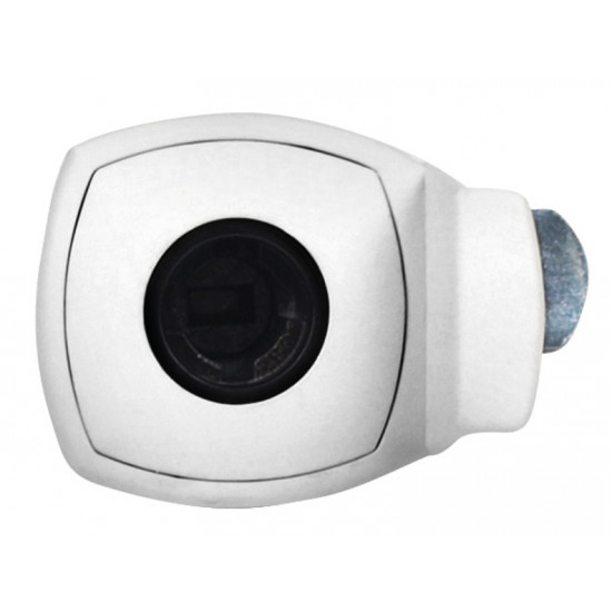 Square white flap lock with handle
