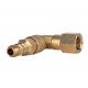 30 mbar quick-release coupling - Rotating 90° connection