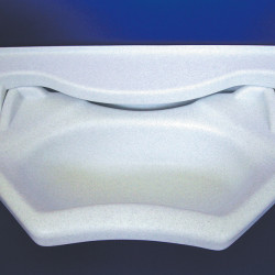 white folding washbasin