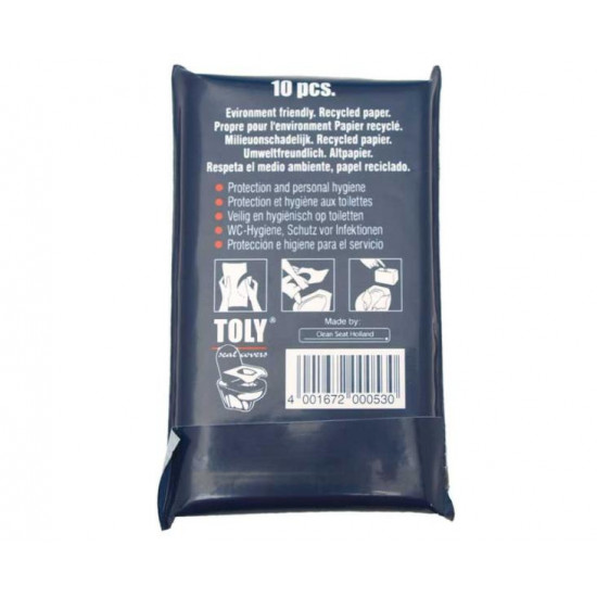 Toly toilet paper seats, 10 pieces