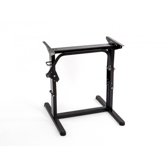 Lifting table frame with folding mechanism - height adjustable