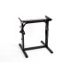 Lifting table frame with folding mechanism - height adjustable