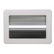 W1229 x H529 mm Classic framed casement window - acrylic glass