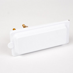 Water outlet with pre-mixer and shower, white - without lock