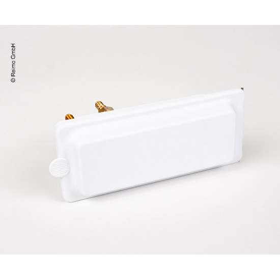 Water outlet with pre-mixer and shower, white - without lock