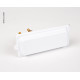 Water outlet with pre-mixer and shower, white - without lock