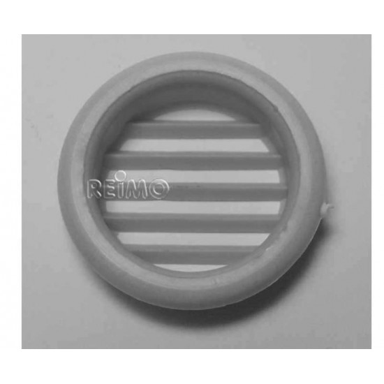 Furniture ventilation grille - 32 mm - Round - Grey