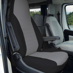 Integrated seat cover for Volkswagen Transporter 6.1 California - Grey / Beige