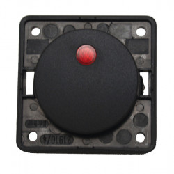 Rocker switch 12 V - Anthracite - With red LED indicator