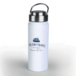 Holiday Travel Vacuum Bottle - Stainless Steel - 500 ml - White
