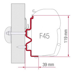 Adapter Fiamma Rapidp Gray 9dF-9M-10 450cm