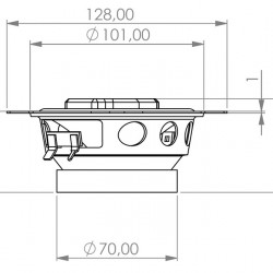 Jehnert 2-way coaxial system, 100 mm woofer/midrange driver