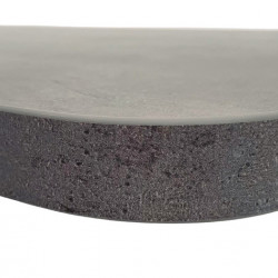 Lightweight tabletop - top surface concrete look - underside matte white - edges concrete look - Large