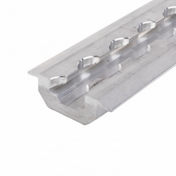 Retractable lashing rail for load securing, for corner mounting - Silver
