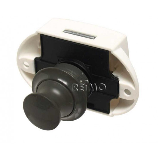 Push-Lock Furniture Lock Complete Set - Grey - Pack of 50