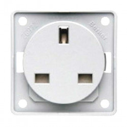 Built-in plug-in UK 230V, light blue