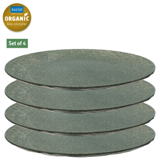 Koziol flat plate CLUB Ø26cm, set of 4