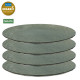 Koziol flat plate CLUB Ø26cm, set of 4