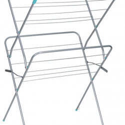 Clothes drying rack with 2 levels, foldable, approx. 62x50x100cm