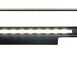 Rain gutter with integrated COB lighting for Fiat Ducato and similar models