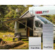 W 4000 x Abstract 2500mm FIAMMA F80S roof awning, Fabric color: Royal Grey, Housing: Polar White