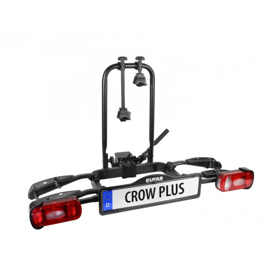 EUFAB CROW PLUS bicycle carrier for towbar, for 2 bikes