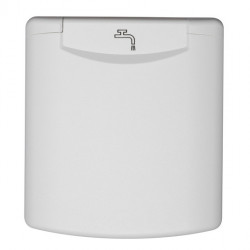 Filler neck with magnetic flap - White