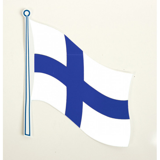 Finland flag stickers, 2-pack, 145 x 125 mm