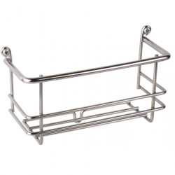 Chrome-plated wall shelf