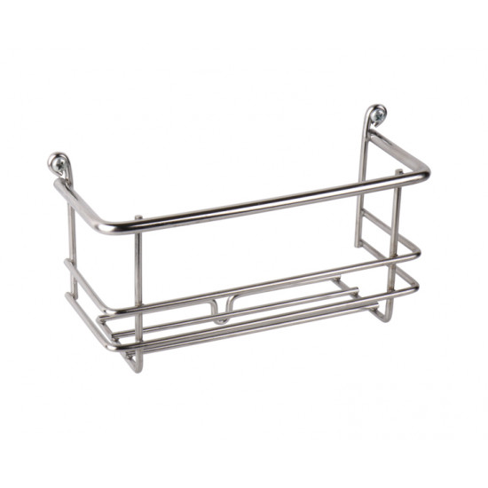Chrome-plated wall shelf