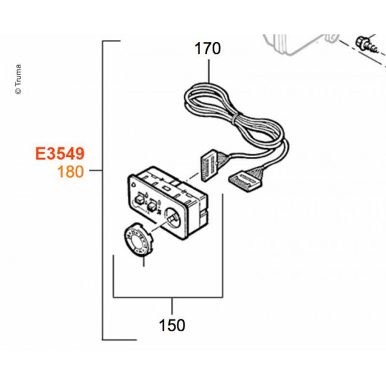Flush-mounted control unit E4000