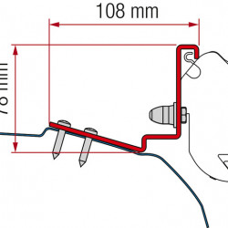Awning adapter for F35 Pro Dreamer