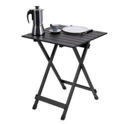 Single Black Aluminum Folding Table