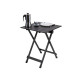 Single Black Aluminum Folding Table