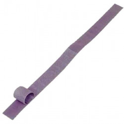 Self-adhesive hook and loop tape, 10 mm wide, sold by the meter, color: grey