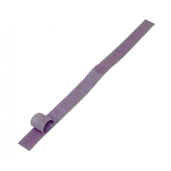 Self-adhesive hook and loop tape, 10 mm wide, sold by the meter, color: grey