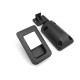 Snap lock 36 x 59 mm for door thicknesses 12 - 18 mm - Matte Black / Chrome