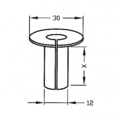 Floor feedthrough 8/12mm