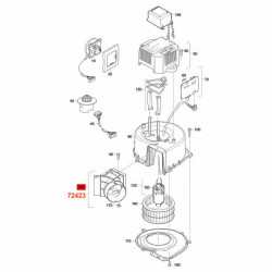 Complete warm air distributor.
