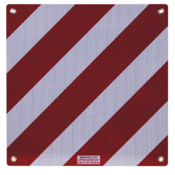 Aluminum warning sign in Italy: mandatory