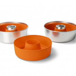 Silicone mold for Omnia Maxi camping oven (3 l) Ø 25 cm / H 9 cm - Orange