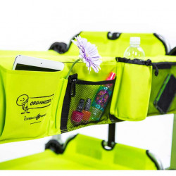 Side pocket for Disc-o-Bed Kids beds, lime green color