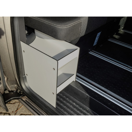 Sliding door shelves for VW T5 / T6 / T6.1 California Beach, Coast, Ocean and Multivan with plastic interior