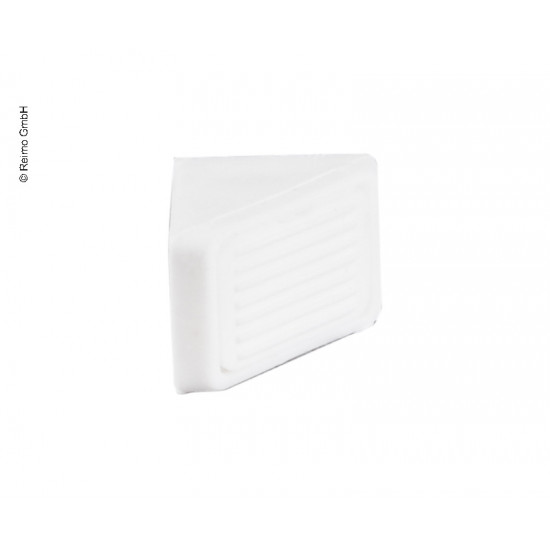 Mini furniture connectors, 10 pieces (white), 2-hole