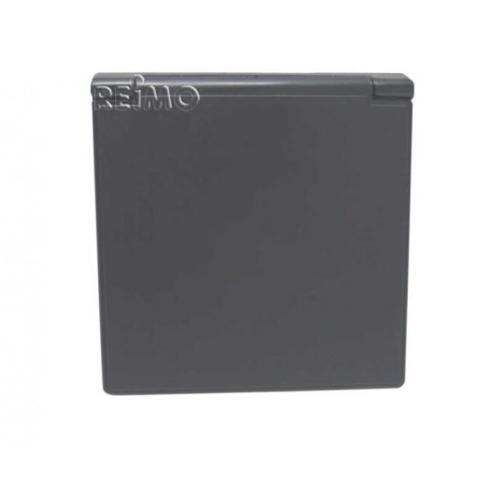 CEE socket, round, anthracite