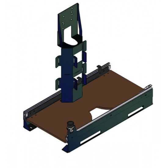 Gas cylinder pull-out for rear garage - For up to 2 gas cylinders