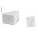 Mini white furniture connectors, loose
