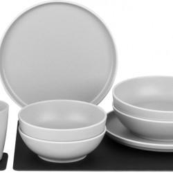 DOLOMIT MAGNETIC WHITE, Dinnerware Set for 2 People
