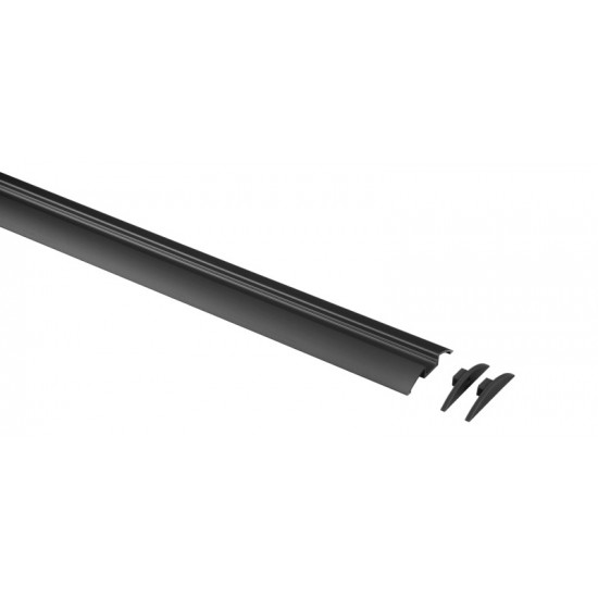 Aluminum profile for LED strips - semicircular - length 1.5 m