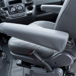 Armrest cover for Fiat Ducato from 2007 onwards - synthetic leather - anthracite